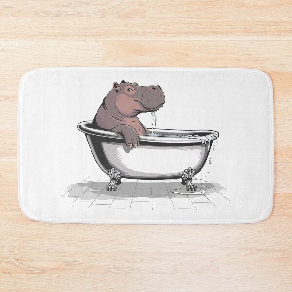 Item preview, Hippo Bath designed and sold by Angry Swan Designs.