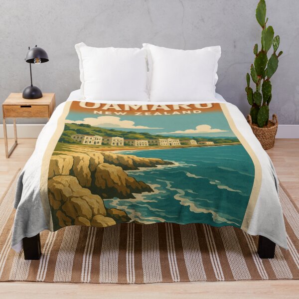 Item preview, Oamaru Coastline and Victorian Seaside Buildings New Zealand designed and sold by Places On Earth.