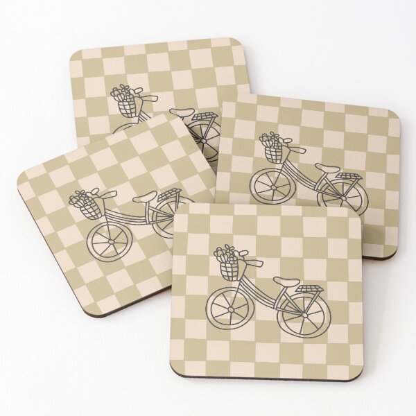 Item preview, Checkered Bike Spring Picnic Aesthetic designed and sold by KhataCloset.