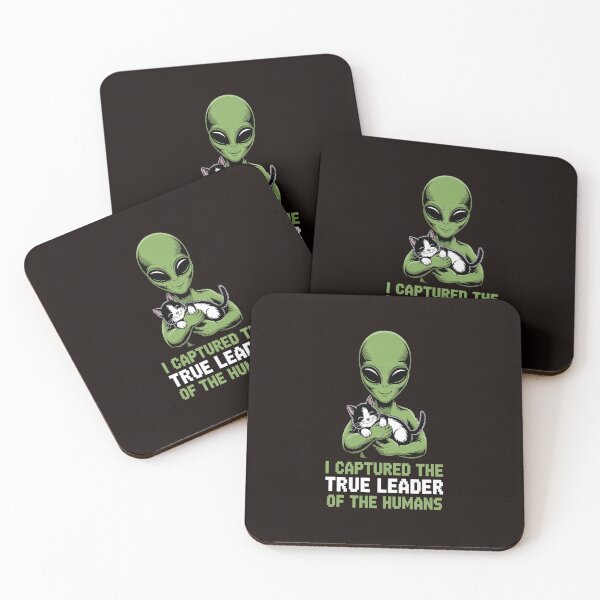Item preview, Alien Holding Cat Funny I Captured Human Leader designed and sold by MAKOPOKOShop.