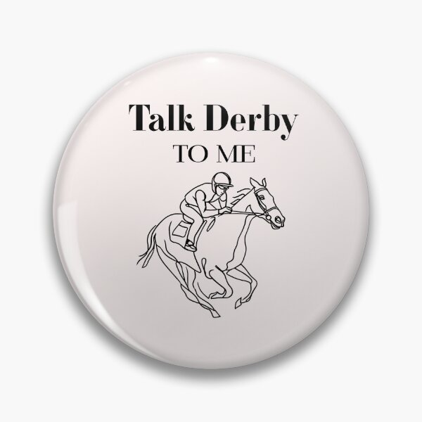 Item preview, Talk Derby to Me - Horse Racing Line Art Minimalist Derby Day designed and sold by DistincTee.