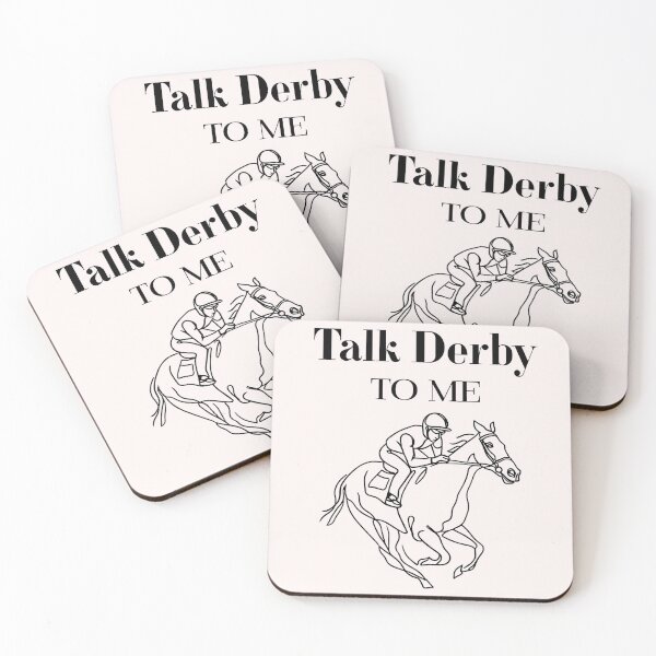 Item preview, Talk Derby to Me - Horse Racing Line Art Minimalist Derby Day designed and sold by DistincTee.