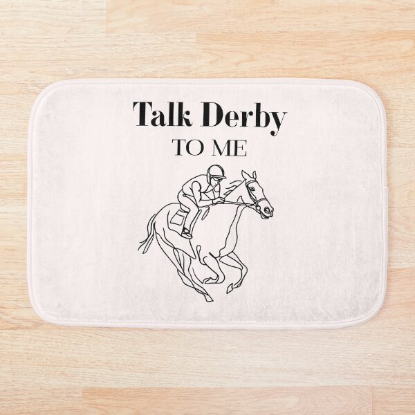 Item preview, Háblame del Derby: Arte lineal minimalista de carreras de caballos para el Día del Derby designed and sold by DistincTee.