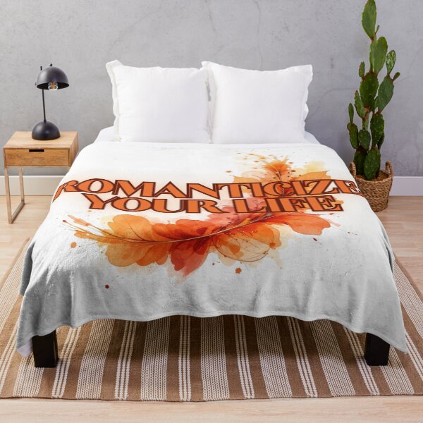 Item preview, Romanticize Your Life | Autumn Watercolor Quote | Mindful Living Gift designed and sold by TextMuse.