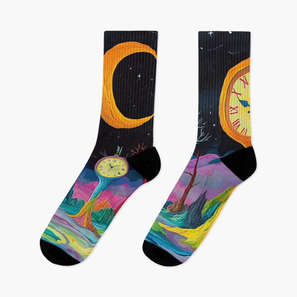 Item preview, Psychedelic Art: Vibrant Melting Clocks designed and sold by bapupa.