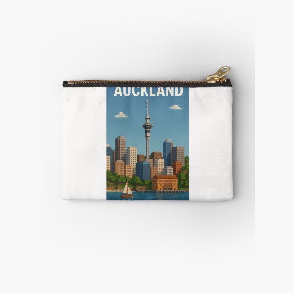 Item preview, Sky Tower and Ferry Building in Auckland New Zealand designed and sold by Places On Earth.