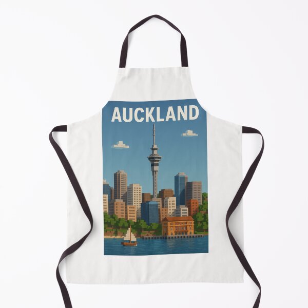 Item preview, Sky Tower and Ferry Building in Auckland New Zealand designed and sold by Places On Earth.