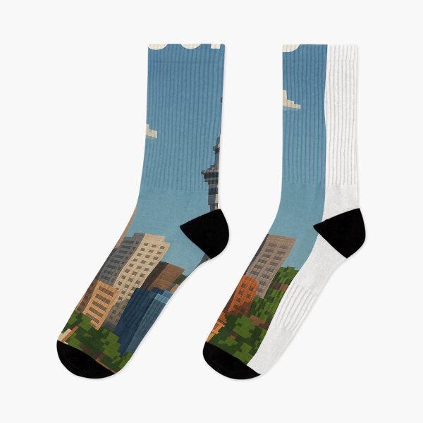 Item preview, Sky Tower and Ferry Building in Auckland New Zealand designed and sold by Places On Earth.