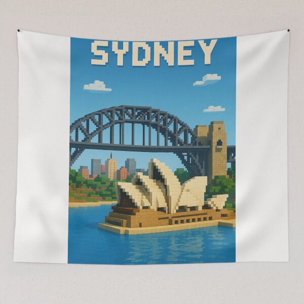Item preview, Sydney Australia with Opera House and Harbour Bridge designed and sold by Places On Earth.