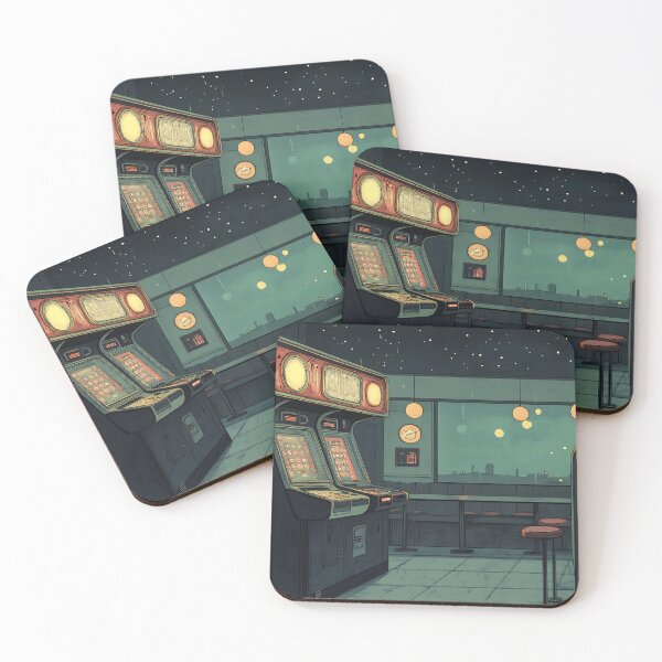 Item preview, Retrowave Art: Neon Arcade Diner Future Retro designed and sold by bapupa.