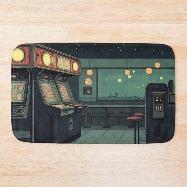 Item preview, Retrowave Art: Neon Arcade Diner Future Retro designed and sold by bapupa.
