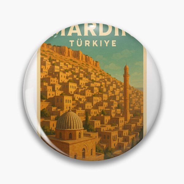 Item preview, Ancient Stone City of Mardin Türkiye with Dome and Minaret designed and sold by Places On Earth.
