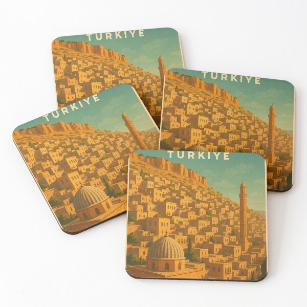 Item preview, Ancient Stone City of Mardin Türkiye with Dome and Minaret designed and sold by Places On Earth.