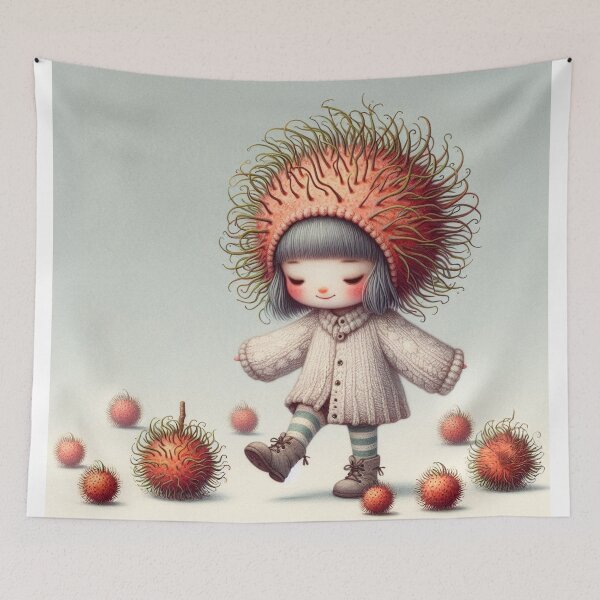 Item preview, Rambutan Girl designed and sold by Beyondnote-Art.
