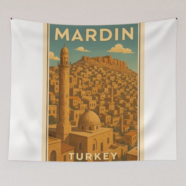 Item preview, Stone Minarets and Dome Homes in Mardin Turkey designed and sold by Places On Earth.