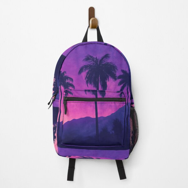 Item preview, Retrowave Art: Vaporwave Purple Sky Palm Trees designed and sold by bapupa.