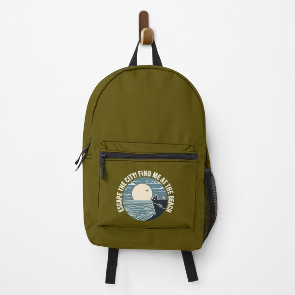 Item preview, More Comfortable on the Beach – AI Logo of People Relaxing by the Sea with Blurred City Text for Women’s Apparel & Accessories designed and sold by knalpot-design.