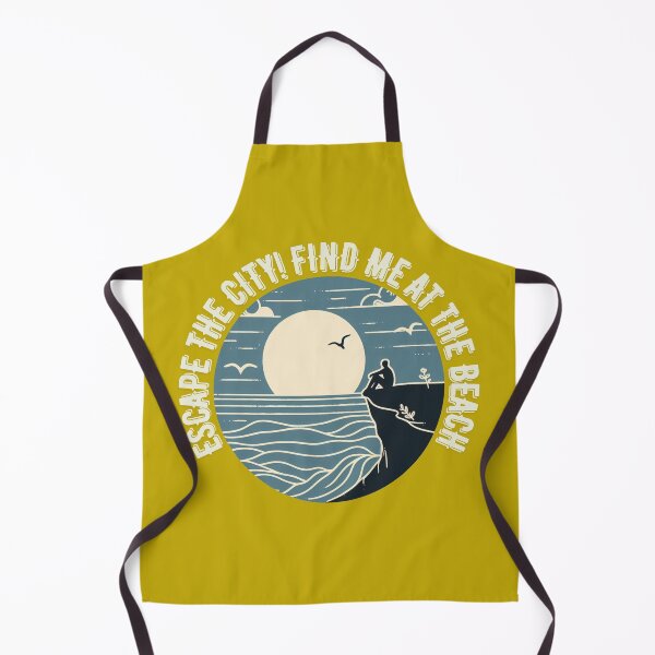 Item preview, More Comfortable on the Beach – AI Logo of People Relaxing by the Sea with Blurred City Text for Women’s Apparel & Accessories designed and sold by knalpot-design.
