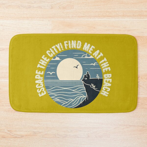 Item preview, More Comfortable on the Beach – AI Logo of People Relaxing by the Sea with Blurred City Text for Women’s Apparel & Accessories designed and sold by knalpot-design.