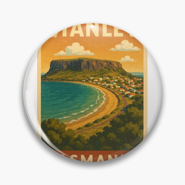 Item preview, Stanley Tasmania with The Nut and Coastal Village designed and sold by Places On Earth.