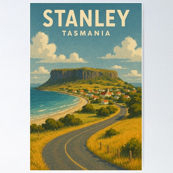 Item preview, Road to Stanley Tasmania with The Nut and Seaside Homes designed and sold by Places On Earth.