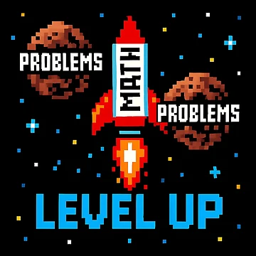 Artwork thumbnail, Math Level Up – Retro Gamer Style Math Problems Rocket by Physics Lab