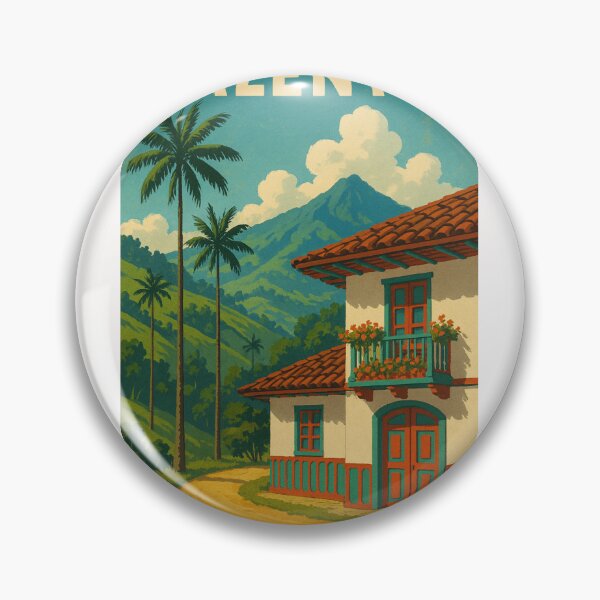 Item preview, Salento Colombia with Palm Trees and Mountain View designed and sold by Places On Earth.