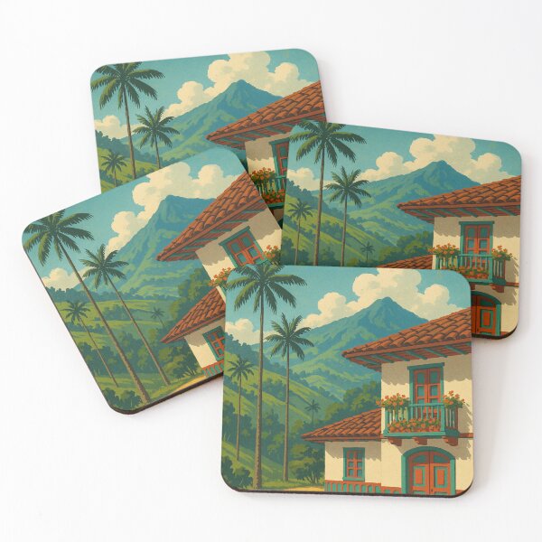 Item preview, Salento Colombia with Palm Trees and Mountain View designed and sold by Places On Earth.