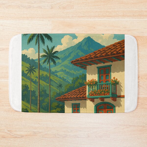 Item preview, Salento Colombia with Palm Trees and Mountain View designed and sold by Places On Earth.