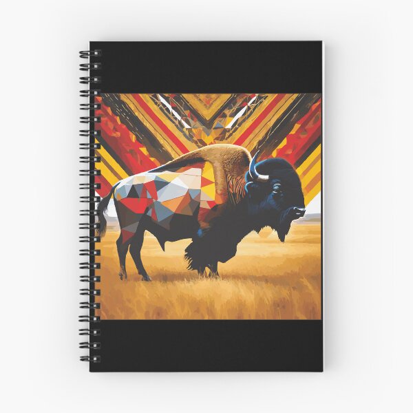 Item preview, Plains Bison III | Endangered Animal Species Abstract Geometric Art | Digital Wildlife Collection designed and sold by DinaMite-Art.