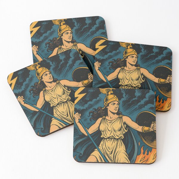Item preview, Athena, goddess of wisdom, vintage designed and sold by Mauswohn.