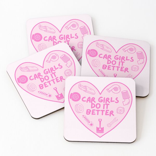 Item preview, Car Girls Do It Better Pink Heart designed and sold by boostedbutterflies.