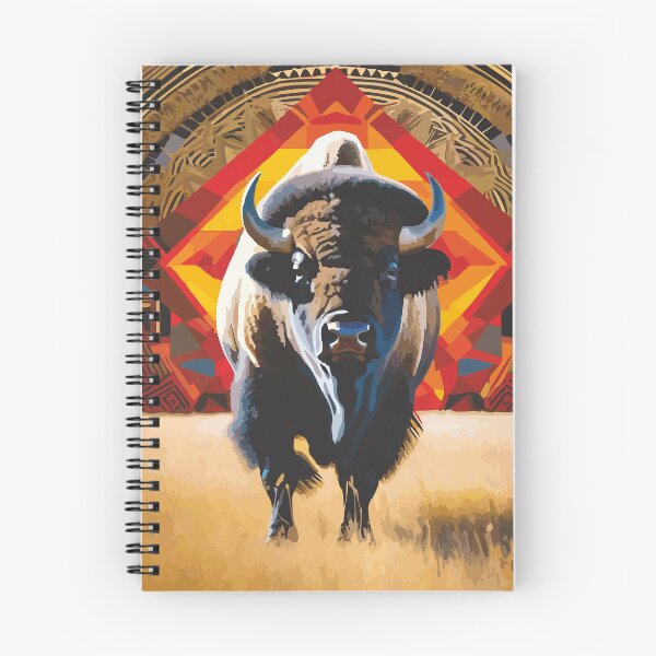 Item preview, Plains Bison I | Endangered Animal Species Abstract Geometric Art | Digital Wildlife Collection designed and sold by DinaMite-Art.