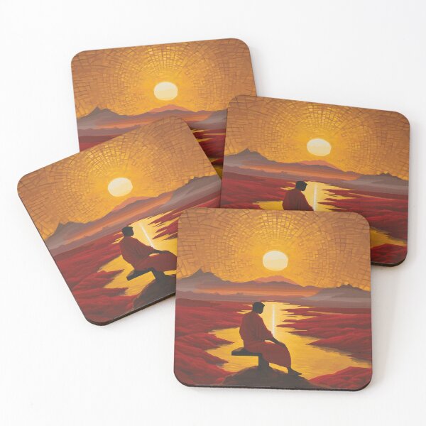 Item preview, Blazing Skies Reflection | Abstract African-Inspired Landscape Art | African Sunset designed and sold by DinaMite-Art.