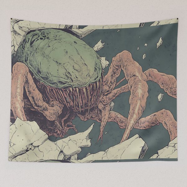 Item preview, Space Horror Art: Cosmic Horror Crawling Alien designed and sold by bapupa.