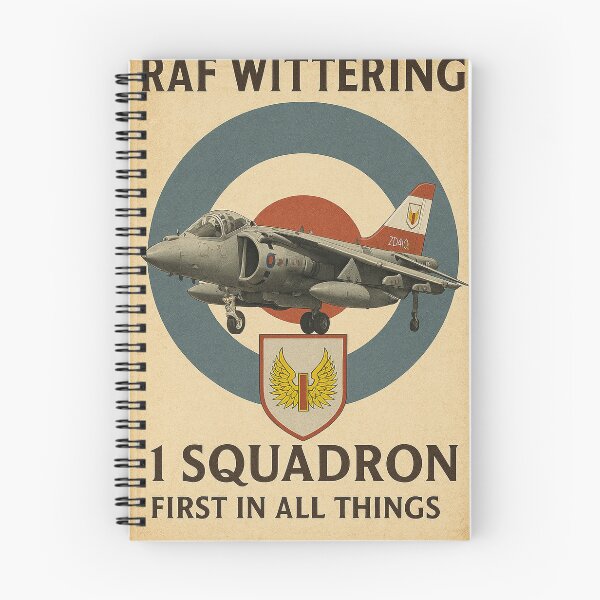 Item preview, Póster vintage del Harrier del 1.er Escuadrón de la RAF designed and sold by Airpower Art.