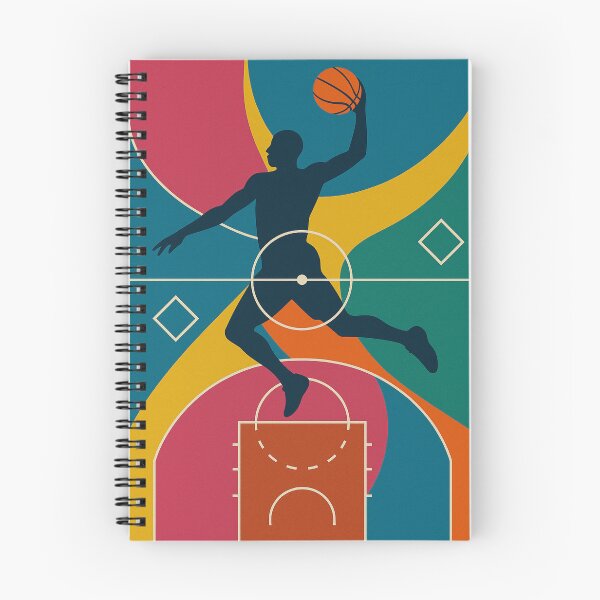 Item preview, Colorful basketball court artwork designed and sold by Sigtrix.
