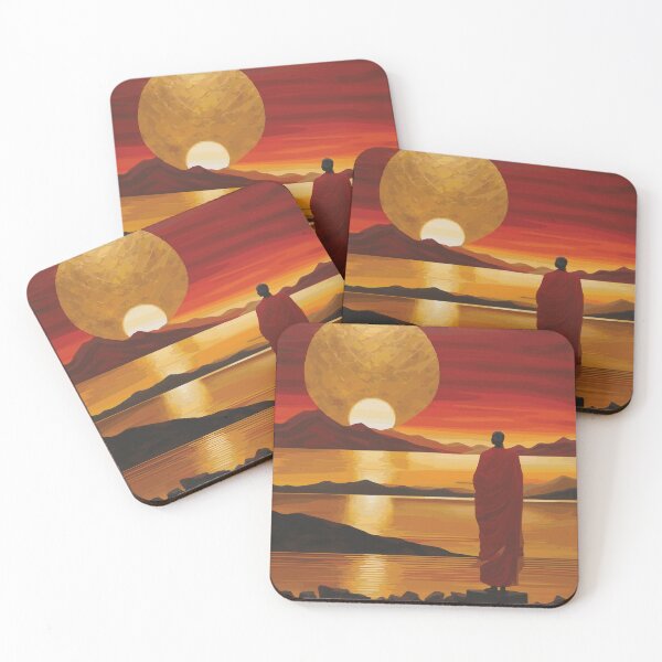 Item preview, Rooted in Brilliance | Abstract African-Inspired Landscape Art | African Sunset designed and sold by DinaMite-Art.