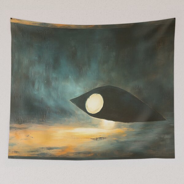 Item preview, Space Horror Art: Dark Space Ship Menacing Shadows designed and sold by bapupa.