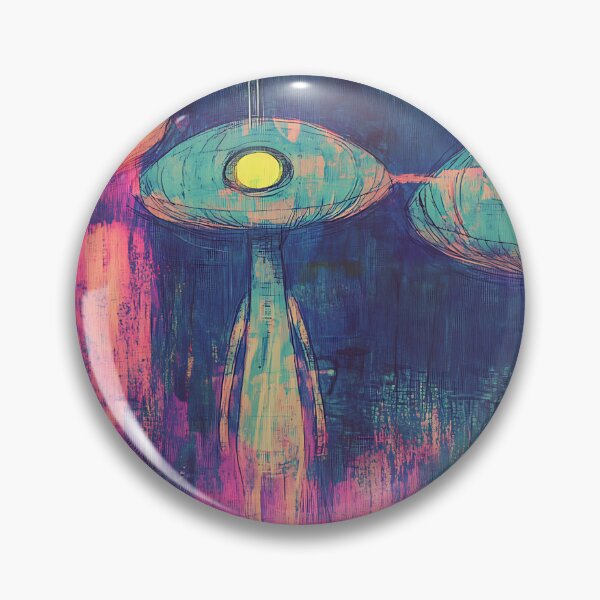 Item preview, Space Horror Art: Scary Hologram Alien Invasion designed and sold by bapupa.
