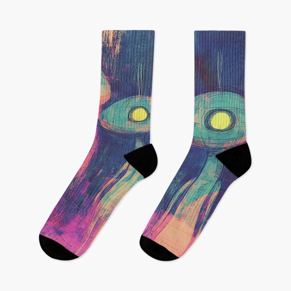 Item preview, Space Horror Art: Scary Hologram Alien Invasion designed and sold by bapupa.