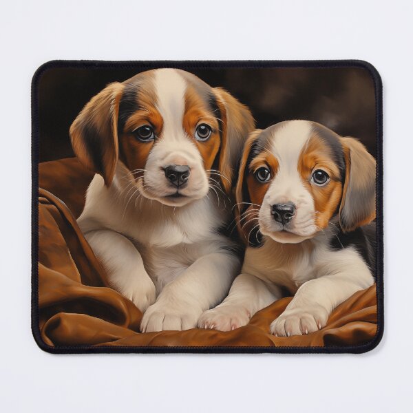 Item preview, Two Beagle puppies designed and sold by PetsArt.