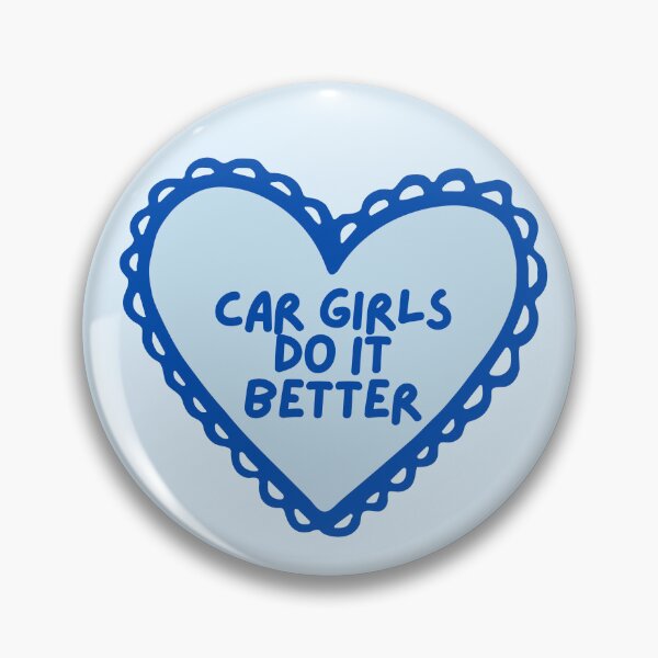 Item preview, Car Girls Do It Better Blue Heart designed and sold by boostedbutterflies.