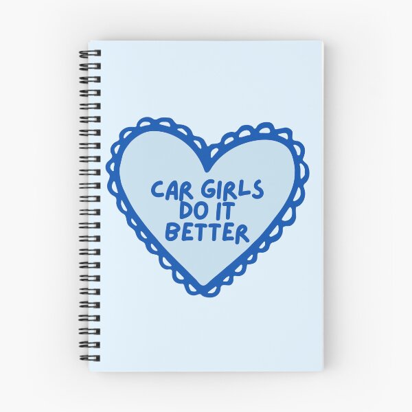 Item preview, Car Girls Do It Better Blue Heart designed and sold by boostedbutterflies.