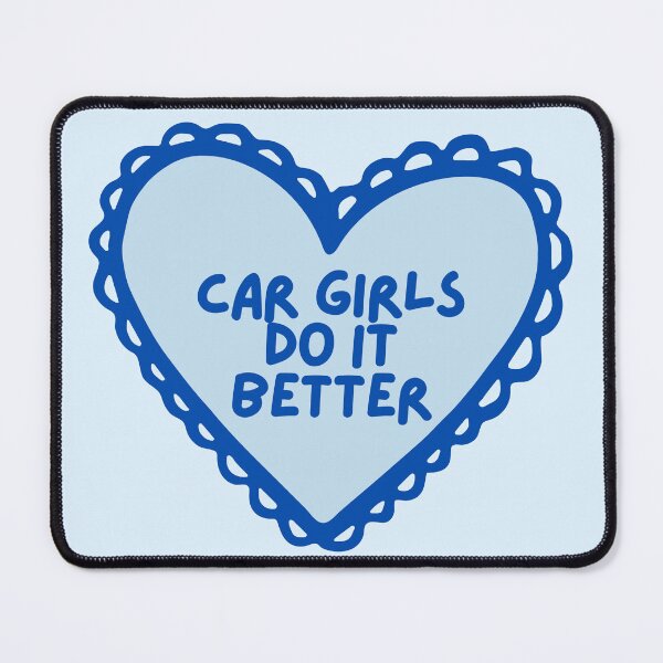 Item preview, Car Girls Do It Better Blue Heart designed and sold by boostedbutterflies.