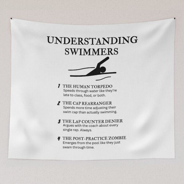 Item preview, Understanding Swimmers – Funny Chlorine Life Humor designed and sold by PsyFlow35.