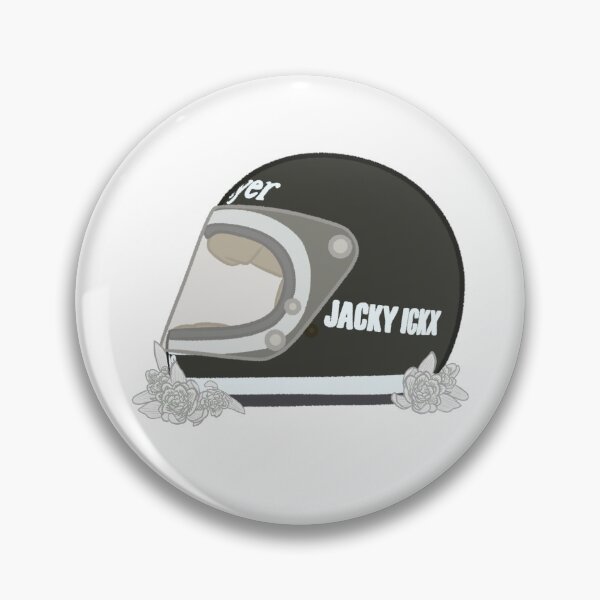 Item preview, Jacky Ickx 1974 Helmet With Flowers designed and sold by OriDraws.