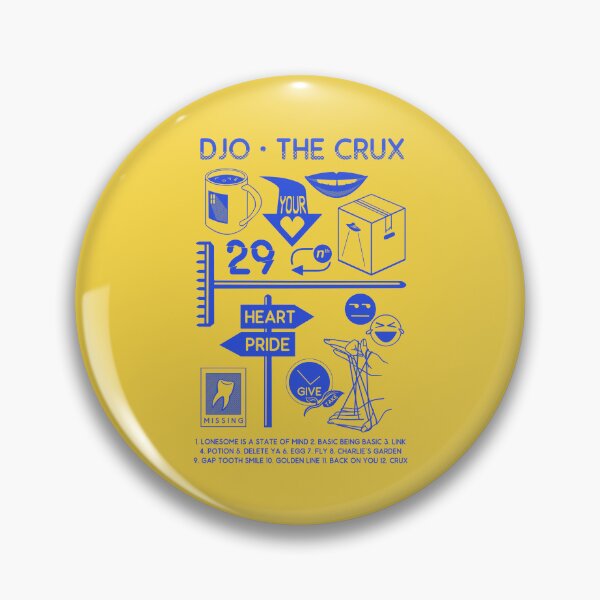 Item preview, DJOcrux [blue on yellow] designed and sold by lilyscribbles.