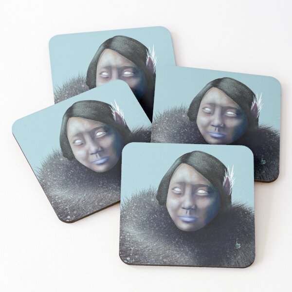 Item preview, Ice Elf Warrior with Frosted Eyes and Furs designed and sold by AnneOther.