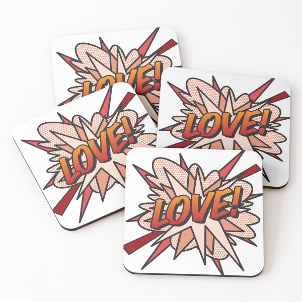 Item preview, LOVE Comic Book Pop Art Modern Fun Graphic designed and sold by theimagezone.